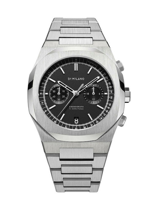 D1 Milano Ανδρικό Ρολόι 41.5mm Μπαταρίας με Αση...