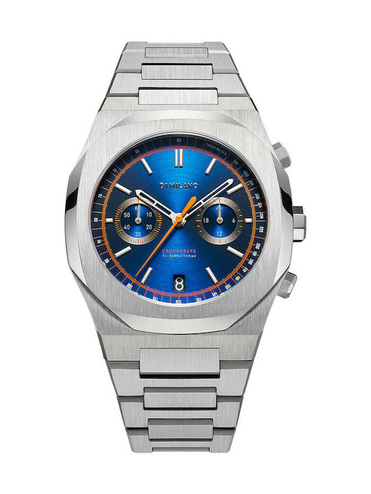 D1 Milano Ανδρικό Ρολόι 41.5mm Μπαταρίας με Αση...