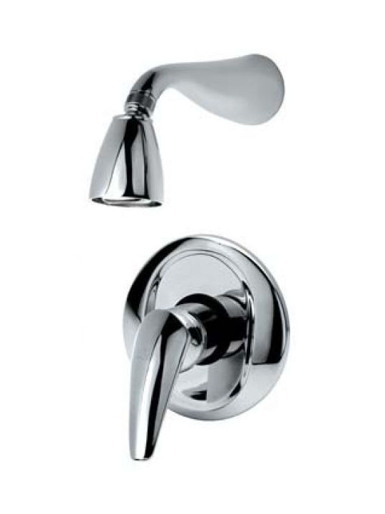 Gloria Vendo Set de cap de duș și robinet Încorporat pentru Duș 1 Ieșire Argint