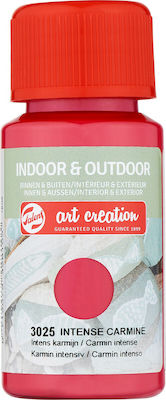 Royal Talens Art Creation Indoor & Outdoor Handwerkliche Farbe Rot Für Holz und Stoff 3025 Intensives Karminrot 50ml 423430250