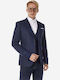 Sogo Men's Suit Jacket Slim Fit Navy Blue