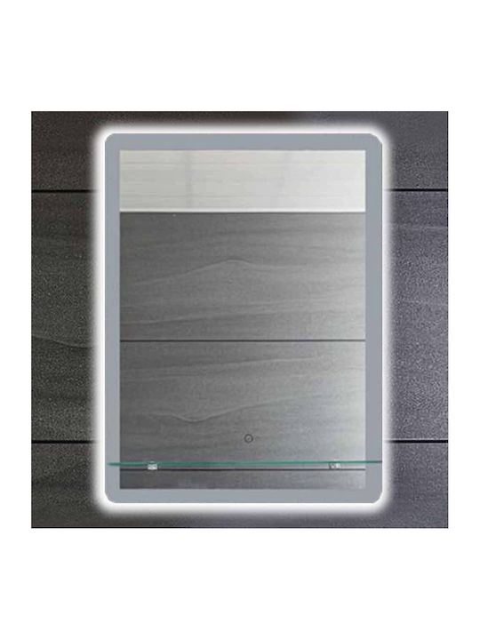 Gloria Nino Rectangular Bathroom Mirror Led Touch 60x80cm