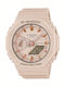 Casio G-shock Women's Watch Chronograph with Beige Rubber Strap