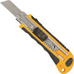 Eurolamp Folding Knife with Blade Width 18mm Yellow