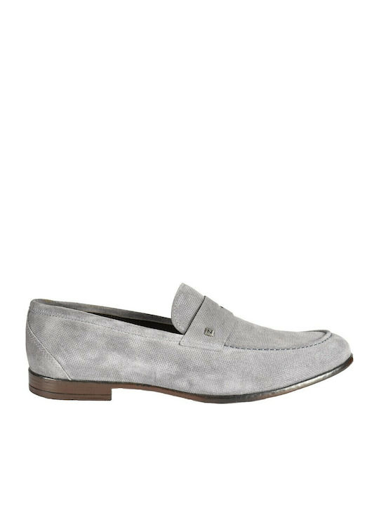 90-5380-9026 Wildleder Herren Mokassins in Grau Farbe