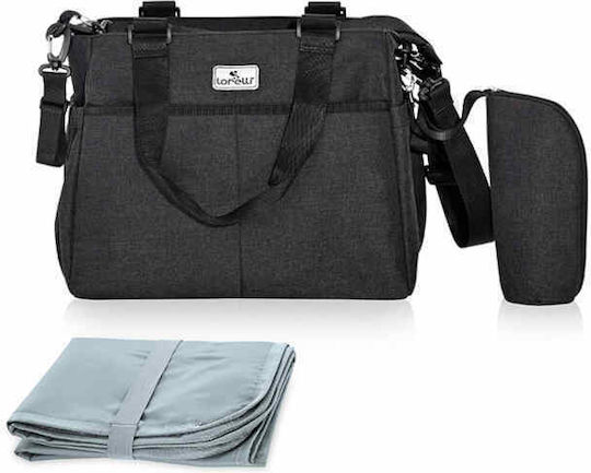 Lorelli Shoulder/Hand Diaper Bag Maya Black 57x14x38cm.