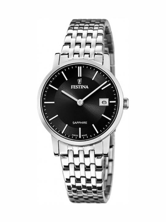 Festina Дамски Кварцов Часовник със Сребриста М...