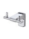 Tema Premium Double Wall-Mounted Bathroom Hook ​6.6x6.6cm Chrome