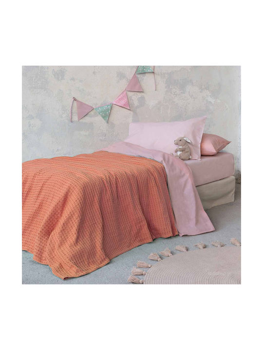 Nima Blanket Waffle Habit Orange 160x240cm