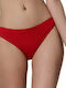 Luna Bikini Slip Red