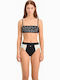 Strapless Bikini Top Μαύρο