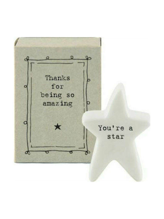 Synchronia Ceramic Starfish Table Decor 3.4x2x4.5cm