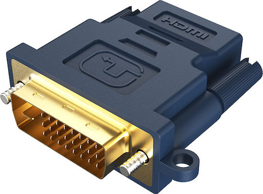 Cabletime AV599 HDMI Konverter männlich zu weiblich Blau 1Stück