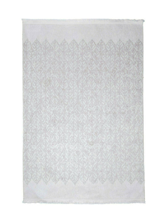 Palamaiki DC005 Rug Rectangular with Fringes Ecru