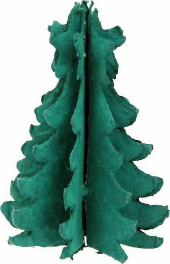 Christmas Decorative Fabric Tree 12.5cm Green