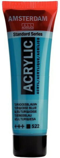 Royal Talens Amsterdam All Acrylics Standard Ακρυλικό Χρώμα Ζωγραφικής Turquoise Blue 522 20ml