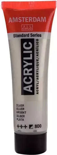Royal Talens Amsterdam All Acrylics Standard Acrylic Paint Set Silver 800 20ml 1pcs