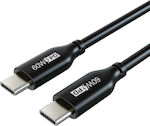 Cabletime CM60 PD60W USB 2.0 Cable USB-C male - USB-C male 60W Black 1m