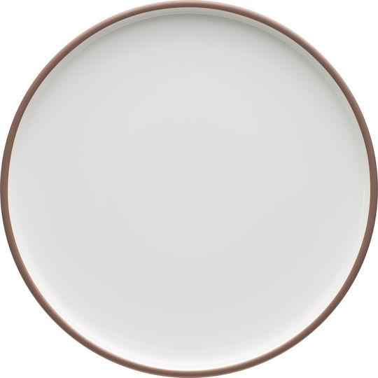 Schonwald Shiro Platou La mică adâncime din Porțelan Alb cu Diametrul 28cm 1buc