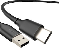 Cabletime C160 USB 2.0 Kabel USB-C männlich - USB-A Schwarz 0.25m (CT-C160-U323A-CMAM1-B)