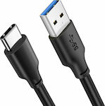 Cabletime C160 Regular USB 3.0 3A Cable USB-C male - USB-A male Μαύρο 3m