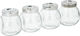 Alpina Appliances Spice Jar Glass Transparent 4pcs