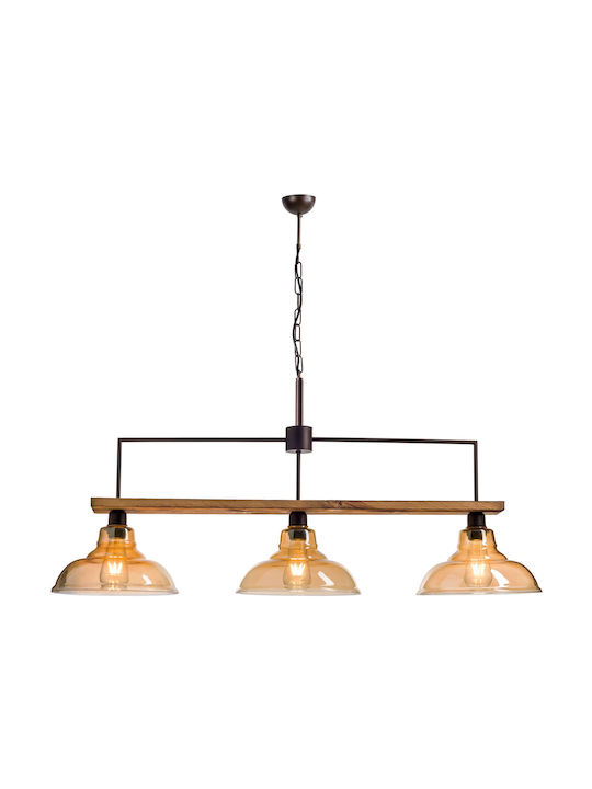 ArkoLight Hängelampe Honig mit Fassung E27 107x50cm.
