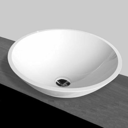 S9 Solid Deasupra Blatului Chiuvetă din Material Sintetic 43x43x15cm Alb