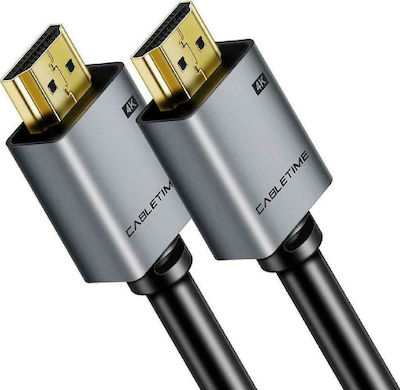 Cabletime AV566 HDMI 2.0 Cablu HDMI de sex masculin - HDMI de sex masculin 5m Negru (CT-AV566-PHE2G-B5)