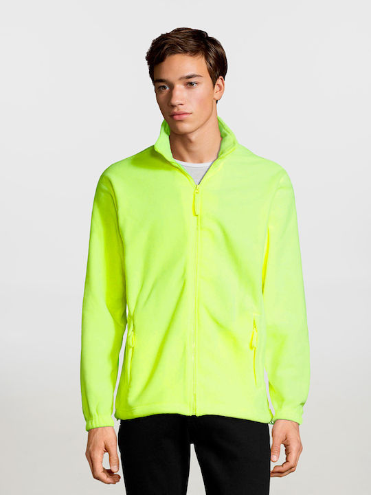 Sol's North Men's Long Sleeve Promotional Blouse Neon Yellow
