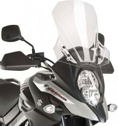 Puig Touring Motorcycle Windshield & Windscreen Transparent Visor for Suzuki DL 650 V-STROM 9719W