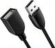 Cabletime 0.5m USB 2.0 Cable A-Male to A-Female