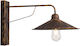 ArkoLight Industrial Wall Lamp with E27 Bronze 30x30x40cm 273-22/A1