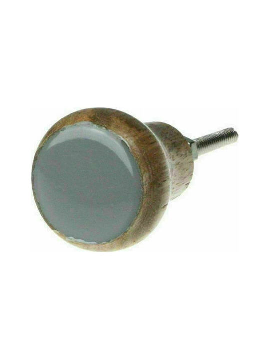 Synchronia Knob Furniture made of Wooden in Gray Color D35mm LI-11A-4031 1pcs