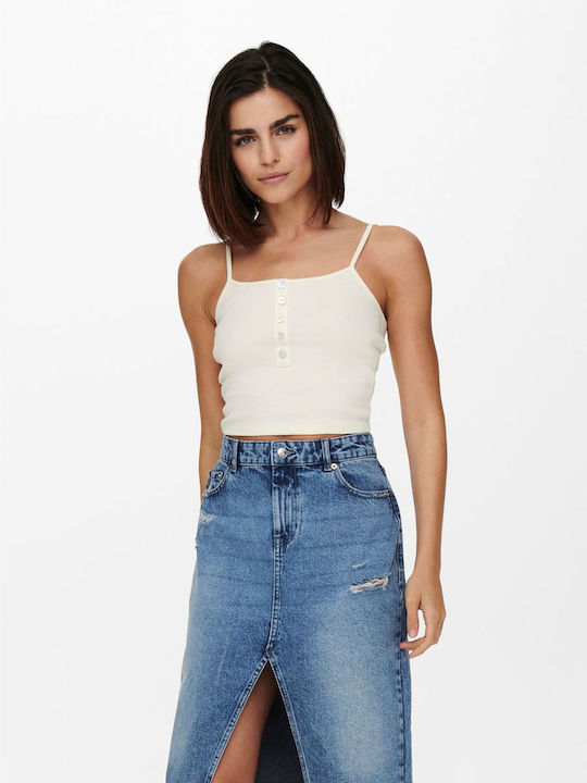 Only Life Γυναικείο Καλοκαιρινό Crop Top Βαμβακ...