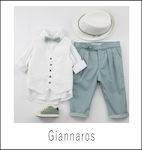 Bambolino Boys Linen Baptism Suit with Vest Giannaros 6pcs Green