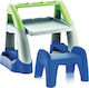 Boy Kids Desk for Painting made of Plastic Blue