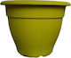 Miltoplast Γλάστρα Πλαστική Skopelos Nr 614 Flower Pot 40x31cm in Green Color