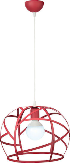 ArkoLight Einfaches Licht Kinderdeckenleuchte Deckenleuchte 60W mit Fassung E27 Red 35x31cm