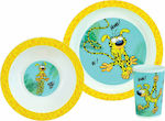 Ango Feeding Set Marsupilami made of Plastic Multicolour 3pcs for 6+ months