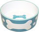 Happypet Polka Dot Keramik Schalen Futter & Wasser für Hund & Katze 1.4lt in Blau Farbe