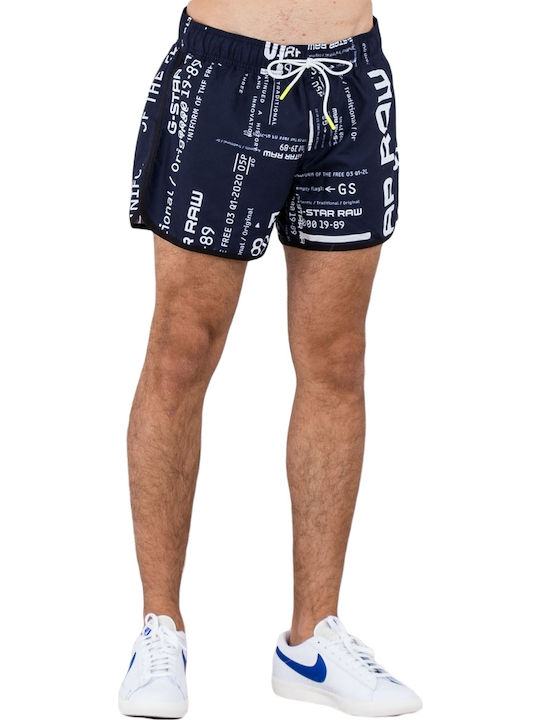 G-Star Raw Ανδρικό Μαγιό Σορτς Navy Μπλε με Σχέδια
