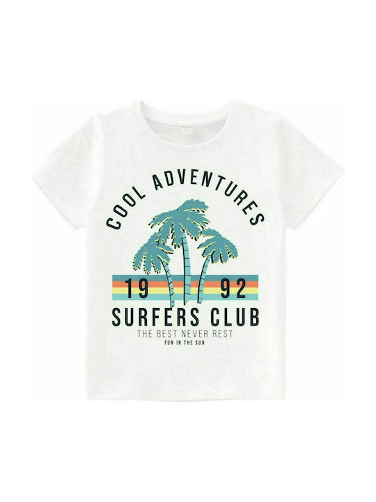 Name It Cool Adventures Παιδικό T-shirt Λευκό