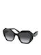 Prada Women's Sunglasses with Black Plastic Frame and Black Gradient Lens PR16WS 1AB5D1