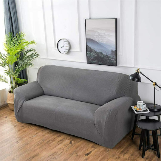 Ehome Elastic Cover For Three Seater Sofa Gray 170cm