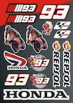 Stickers Par Set de autocolante Marquez 93 Multicolor