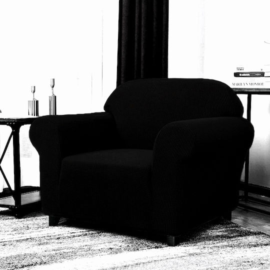 Ehome Ελαστικό Κάλυμμα Πολυθρόνας Μαύρο 75x120cm