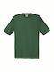 Fruit of the Loom Original T Ανδρικό Διαφημιστικό T-shirt Κοντομάνικο Bottle Green