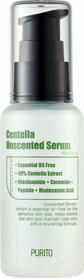 Purito Centella Unscented Καταπραϋντικό Serum Προσώπου με Centella Asiatica & Νιασιναμίδη για Θρέψη 60ml