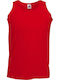Fruit of the Loom Valueweight Athletic Men's Sleeveless Promotional Blouse Red